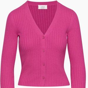 NWT Aritzia Wilfred Manila Cardigan ~ M ~ Vital Pink